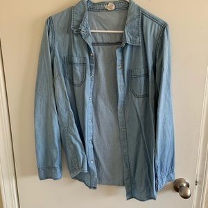 Denim button up